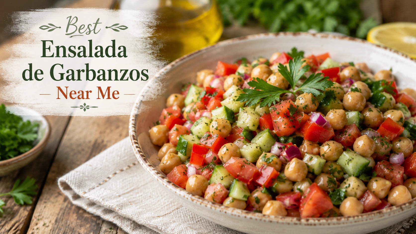 Which Restaurant Offers The Best Ensalada de Garbanzos Near Me?